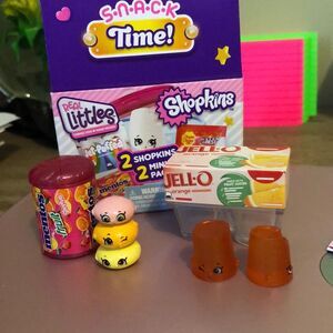 Real littles shopkins snack time minis